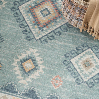 The Rug Corner Nourison Home Washable Decor WSD03 LTBLU Area Rugs  