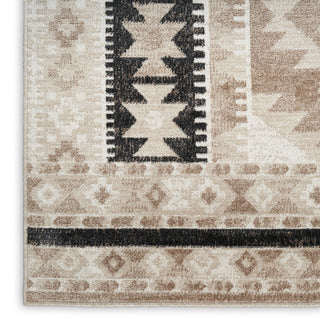 Nourison Home - Washable Decor Beige/Black Area Rug WSD06