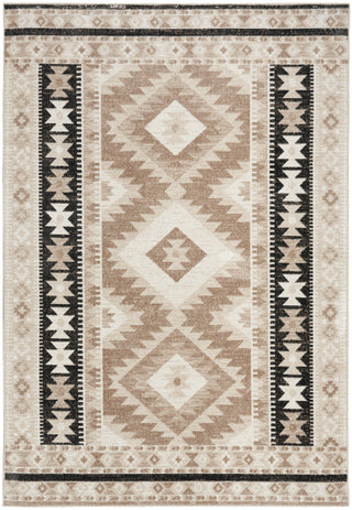 Nourison Home - Washable Decor Beige/Black Area Rug WSD06
