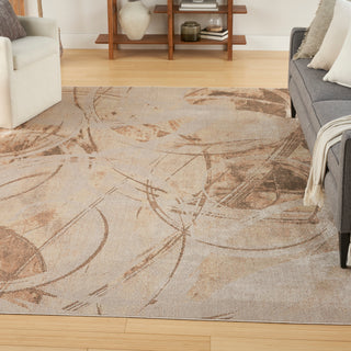 The Rug Corner Nourison Home Nourison Home - Astra Machine Washable Beige Area Rug ASW14  