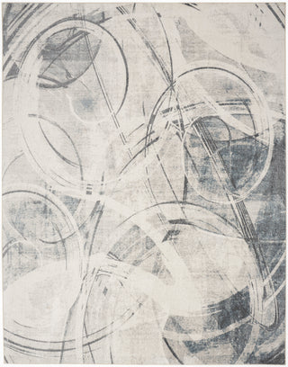 The Rug Corner Nourison Home Nourison Home - Astra Machine Washable Silver/Blue Area Rug ASW14  