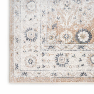 The Rug Corner Nourison Home Nourison Home - Astra Machine Washable Silver/Tan Area Rug ASW16  