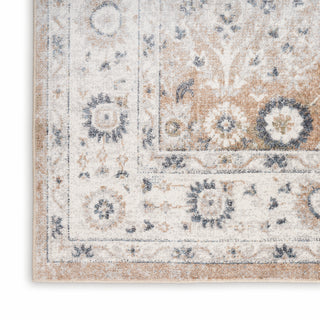 The Rug Corner Nourison Home Nourison Home - Astra Machine Washable Silver/Tan Area Rug ASW16  