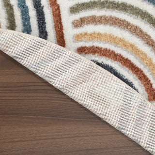 The Rug Corner Nourison Home Nourison Home - Astra Machine Washable Ivory/Multi-Color Area Rug ASW08  