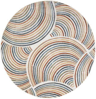 The Rug Corner Nourison Home Nourison Home - Astra Machine Washable Ivory/Multi-Color Area Rug ASW08  