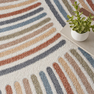 The Rug Corner Nourison Home Nourison Home - Astra Machine Washable Ivory/Multi-Color Area Rug ASW08  