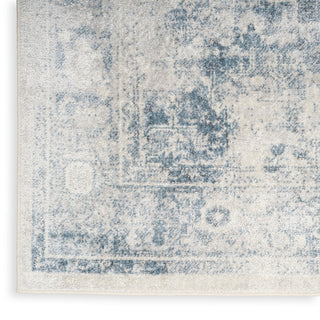 The Rug Corner Nourison Home Nourison Home - Astra Machine Washable Blue/Ivory Area Rug ASW11  