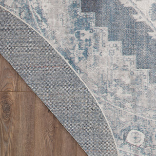 The Rug Corner Nourison Home Nourison Home - Astra Machine Washable Blue/Ivory Area Rug ASW11  