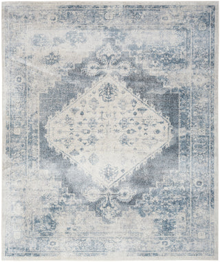 The Rug Corner Nourison Home Nourison Home - Astra Machine Washable Blue/Ivory Area Rug ASW11  