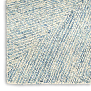 The Rug Corner DKNY Pure Angles ANG01 IVBLU Area Rugs  