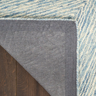 The Rug Corner DKNY Pure Angles ANG01 IVBLU Area Rugs  