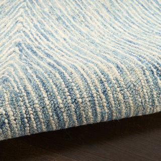The Rug Corner DKNY Pure Angles ANG01 IVBLU Area Rugs  