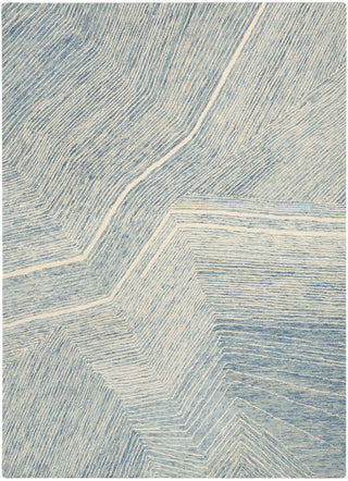 The Rug Corner DKNY Pure Angles ANG01 IVBLU Area Rugs  
