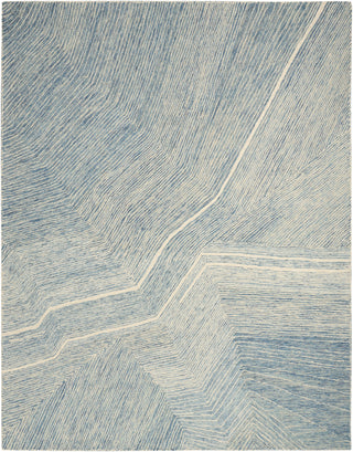 The Rug Corner DKNY Pure Angles ANG01 IVBLU Area Rugs  
