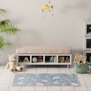 The Rug Corner Nourison Home Nourison Home - Astra Machine Washable Blue/Multi Area Rug ASW18  