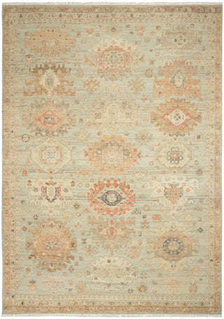 Nourison Home - Heritage Vine Light Blue Area Rug HTV02