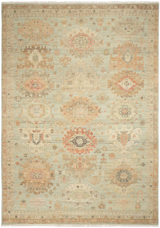 Nourison Home - Heritage Vine Light Blue Area Rug HTV02