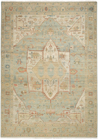 The Rug Corner Nourison Home Heritage Vine HTV03 LTBLU Area Rugs  