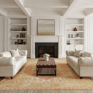 The Rug Corner Nourison Home Heritage Vine HTV06 RUST Area Rugs  