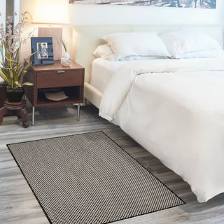 The Rug Corner Nourison Home Nourison Home - Courtyard Black/White Area Rug COU01  