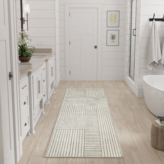 Nourison Home - Washable Decor Cream/Blue Area Rug WSD11