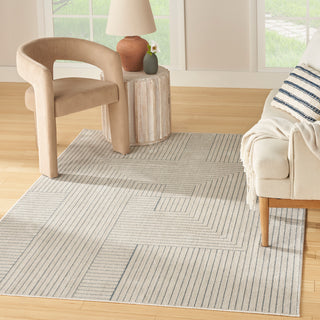 Nourison Home - Washable Decor Cream/Blue Area Rug WSD11