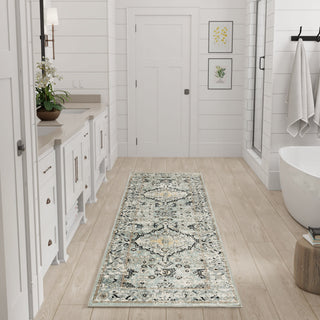 The Rug Corner Nourison Home Nourison Home - WAshable Decor Blue/Taupe Area Rug WSD12  