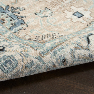 Nourison Home - Washable Decor Taupe/Blue Area Rug WSD12