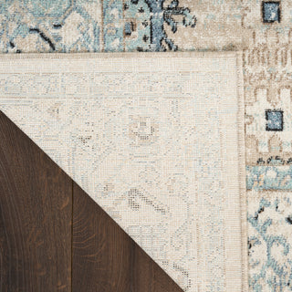 Nourison Home - Washable Decor Taupe/Blue Area Rug WSD12
