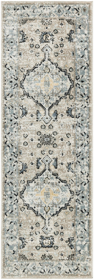 Nourison Home - Washable Decor Taupe/Blue Area Rug WSD12