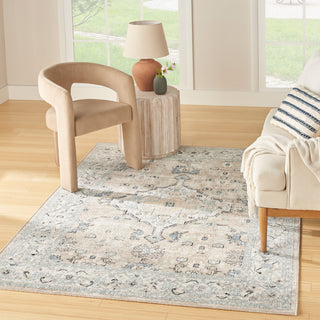 Nourison Home - Washable Decor Taupe/Blue Area Rug WSD12