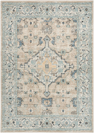 Nourison Home - Washable Decor Taupe/Blue Area Rug WSD12
