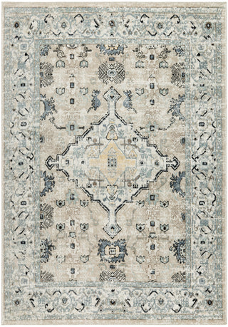 Nourison Home - Washable Decor Taupe/Blue Area Rug WSD12