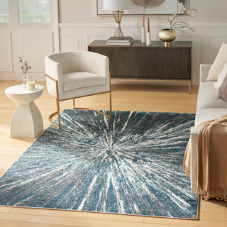 The Rug Corner Nourison Home Ambiance AMI01 BLSIL Area Rugs  