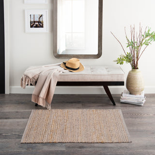 The Rug Corner Nourison Home Natural Jute NJT01 GREY Area Rugs  