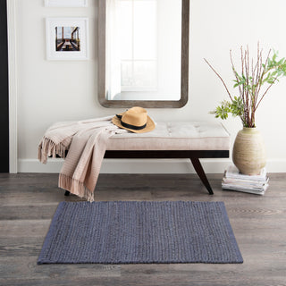 The Rug Corner Nourison Home Nourison Home - Natural Jute Navy Area Rug NJT01  