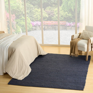 The Rug Corner Nourison Home Nourison Home - Natural Jute Navy Area Rug NJT01  