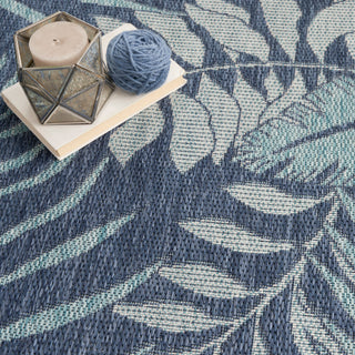 The Rug Corner Nourison Home Garden Oasis GOA02 NAVY Area Rugs  