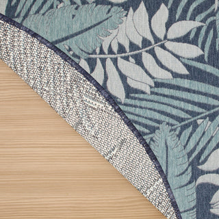The Rug Corner Nourison Home Garden Oasis GOA02 NAVY Area Rugs  