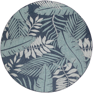 The Rug Corner Nourison Home Garden Oasis GOA02 NAVY Area Rugs  