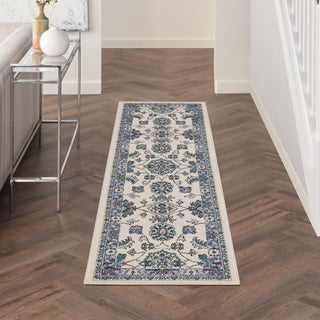 The Rug Corner Nourison Home Nourison Essentials NRE05 IVBLU Area Rugs  