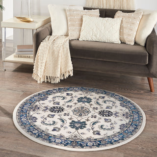 The Rug Corner Nourison Home Nourison Essentials NRE05 IVBLU Area Rugs  