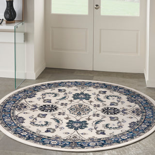 The Rug Corner Nourison Home Nourison Essentials NRE05 IVBLU Area Rugs  
