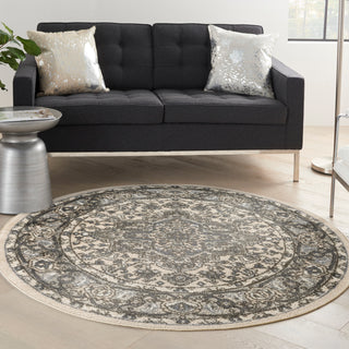 The Rug Corner Nourison Home Nourison Home - Quarry Ivory/Blue Area Rug QUA05  