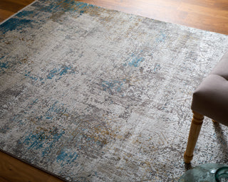 The Rug Corner Feizy Cadiz Modern Abstract - Ivory/Blue/Gold  