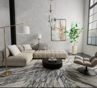 The Rug Corner Feizy Skyview Modern Abstract - Gray/Green/Ivory  