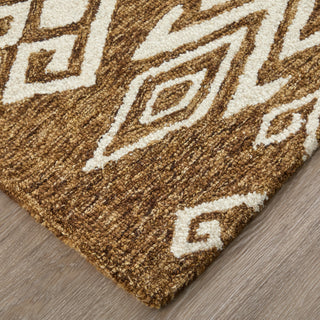 The Rug Corner Feizy Wallace Transitional Medallion - Brown/White  Wallace Transitional Medallion - Brown/White