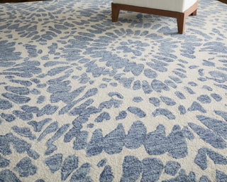 The Rug Corner Feizy Wallace Modern Abstract - Blue/Ivory  