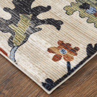 Melrose Transitional Floral & Botanical - Ivory/Red/Blue