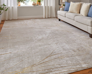 The Rug Corner Feizy Waldor Modern Abstract - Taupe/Brown/Silver  